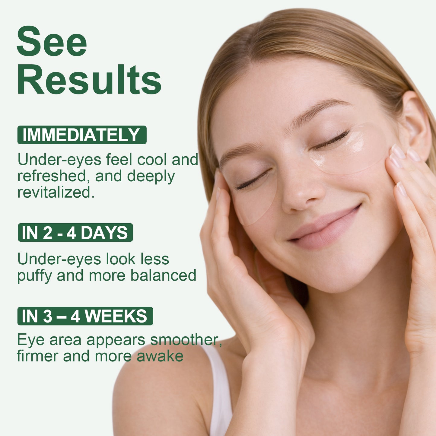 Verdant Veil De-puffing Hydrogel Under-Eye Patches-Crystal Collection