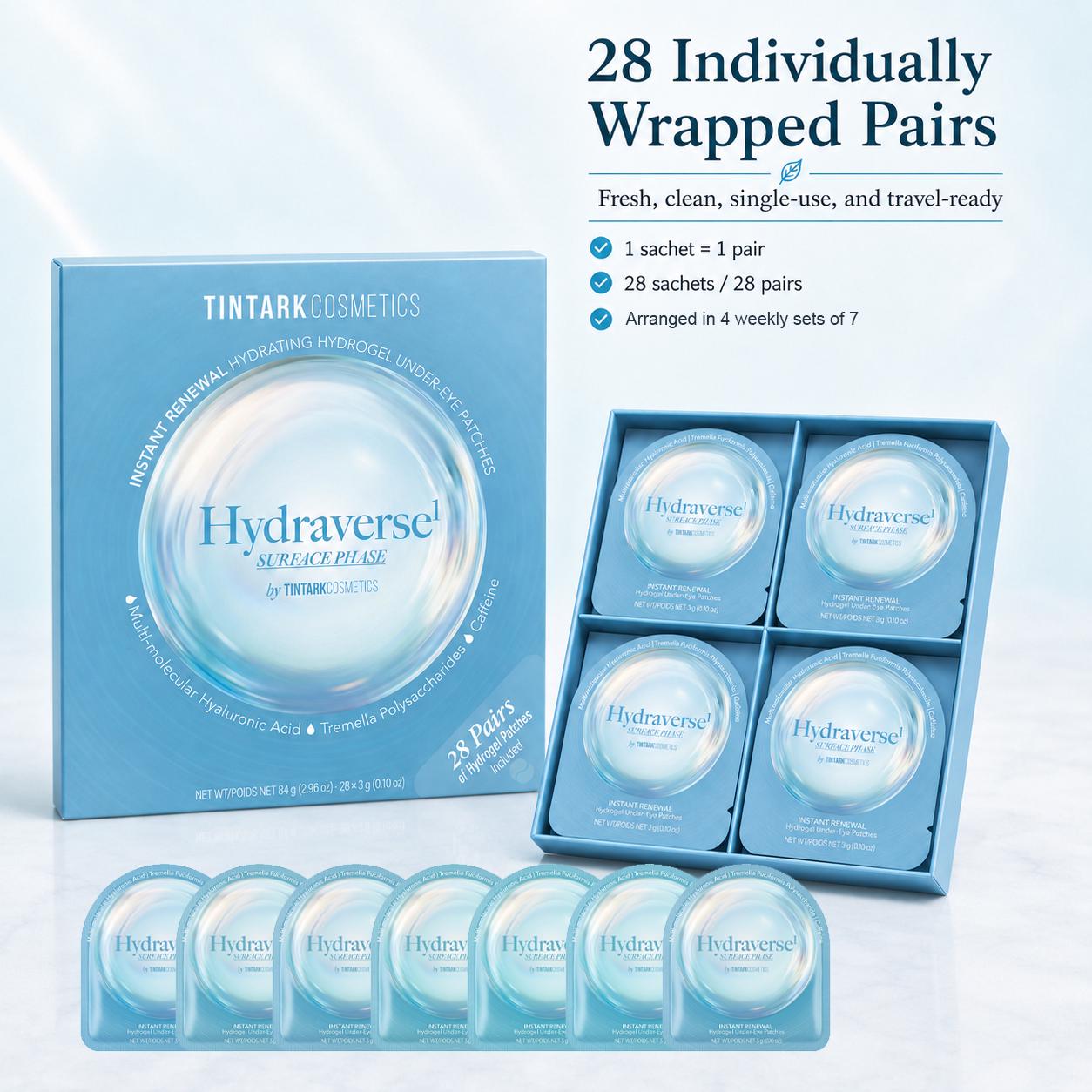 TINTARK Surface Phase Hydrogel Under Eye Patches, 28 Pairs