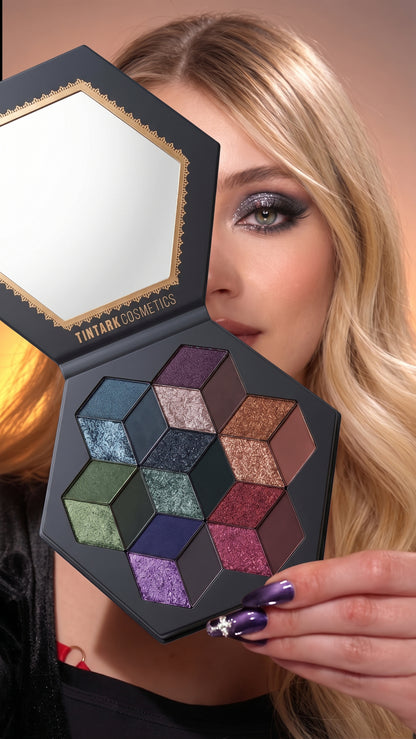 TINTARK Midnight Masquerade Black Spectrum Smokey Lidschatten-Palette