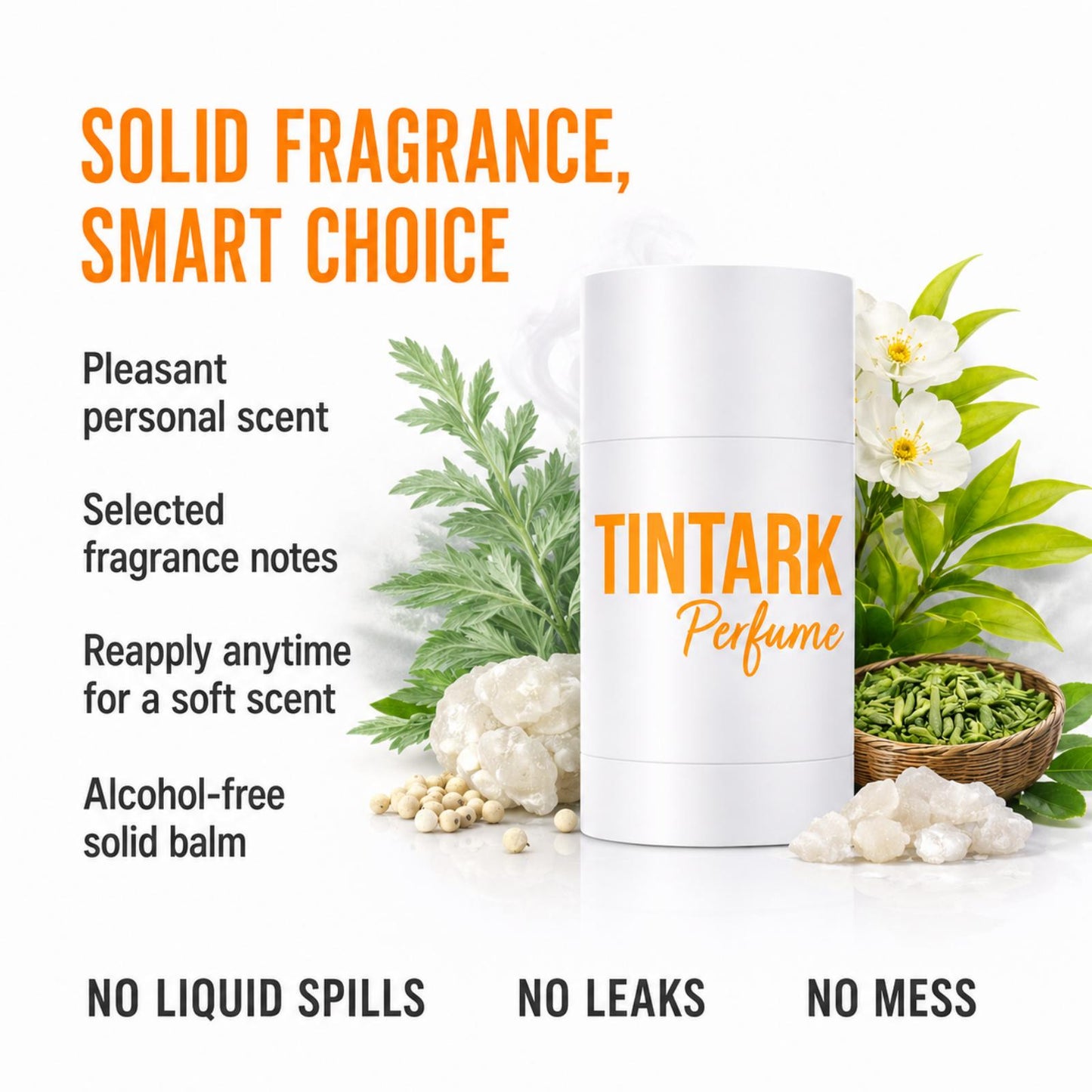 Tintark Solid Perfume Stick 5g -10 Serene Bloom