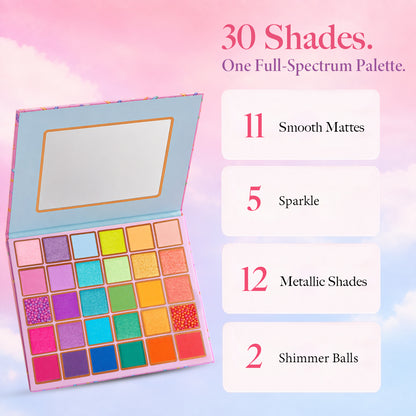 TINTARK Cloudy With a Chance of Sprinkles Eyeshadow Palette Colorful