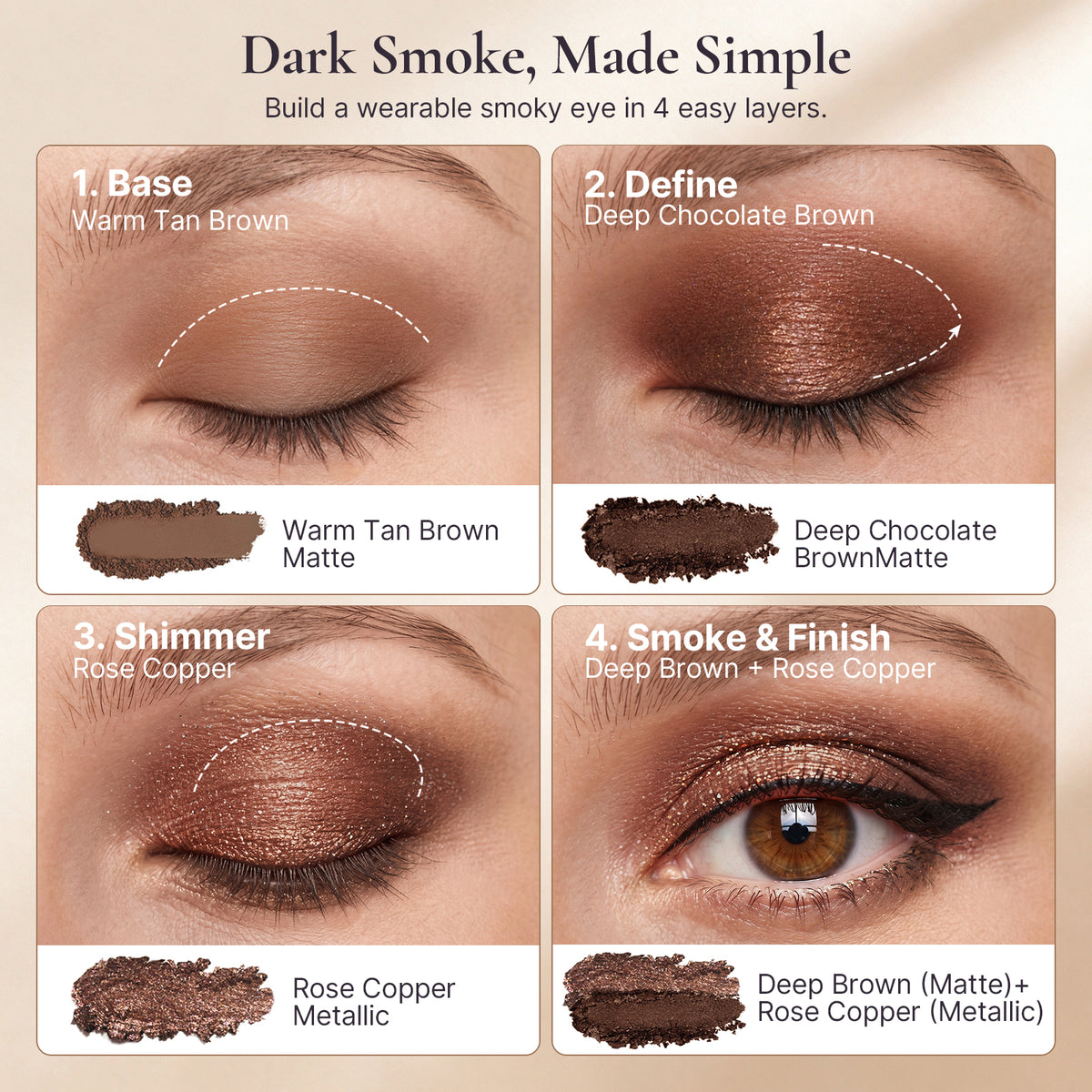 TINTARK Midnight Masquerade Black Spectrum Smokey Eyeshadow Palette