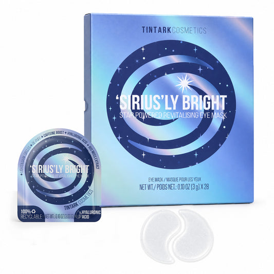 TINTARK Siriusly Bright Caffeine De-Puffing Eye Patches, 28 Pairs