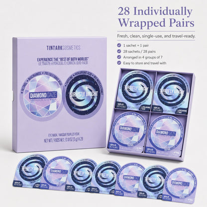 TINTARK Ultimate Duo Hydrogel Under Eye Patches, 28 Pairs
