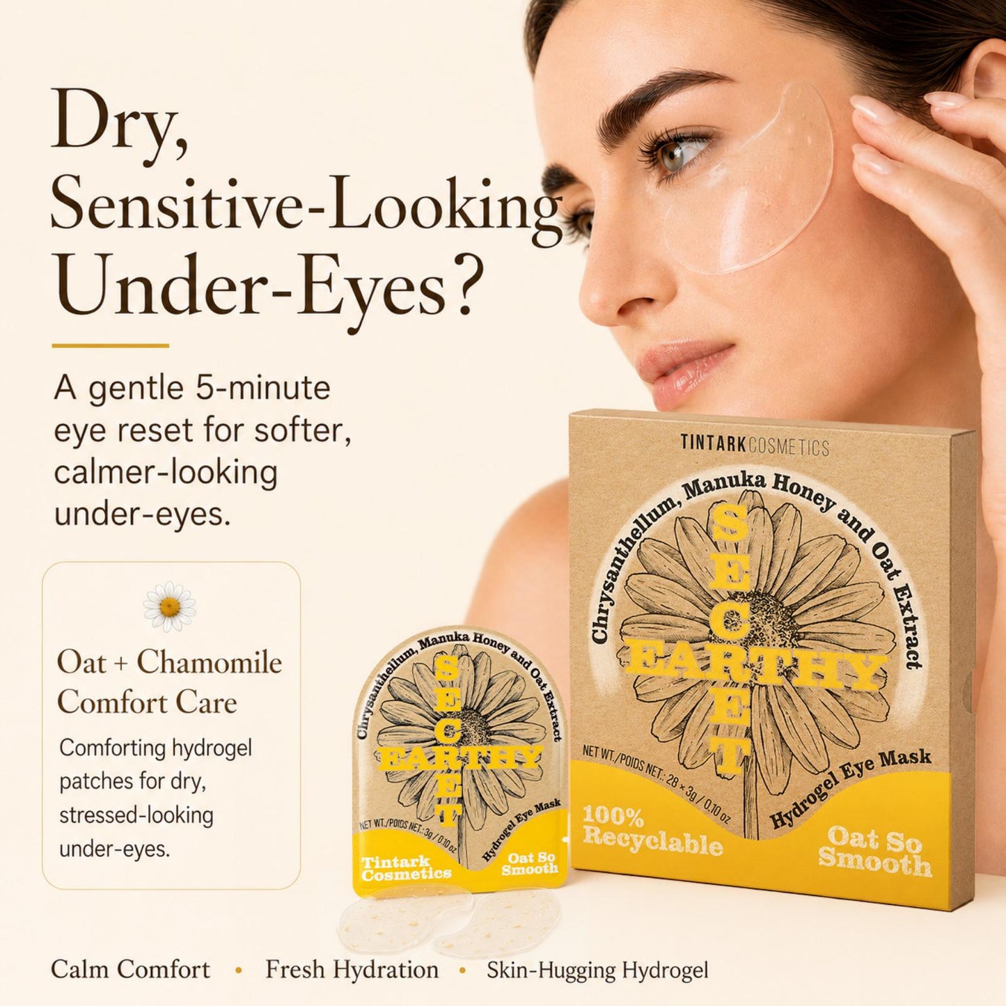 Oat So Smooth Night Recovery Hydrogel Eye Patches