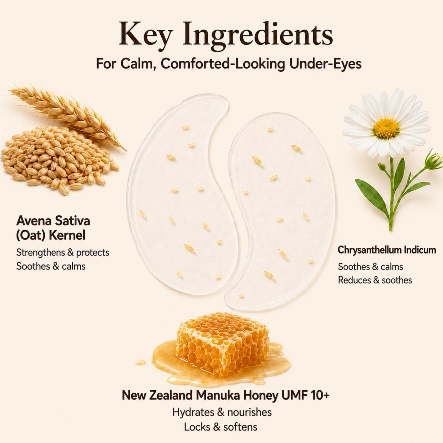 Oat So Smooth Night Recovery Hydrogel Eye Patches