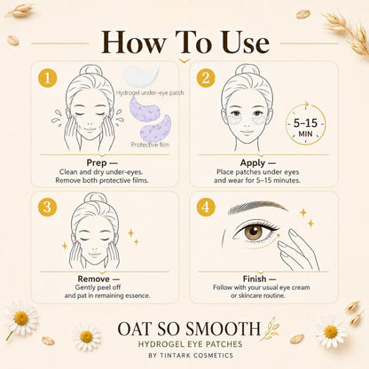 Oat So Smooth Night Recovery Hydrogel Eye Patches