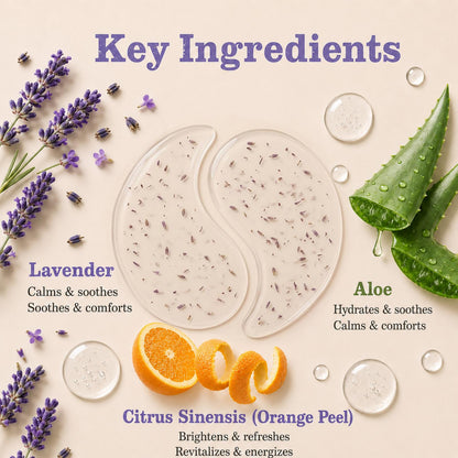 Lavender Pop De-puffing & Night Recovery Hydrogel Eye Patches