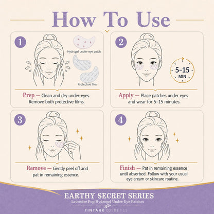 Lavender Pop De-puffing & Night Recovery Hydrogel Eye Patches