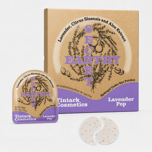 TINTARK Lavender Pop Hydrogel Under Eye Patches, 28 Pairs