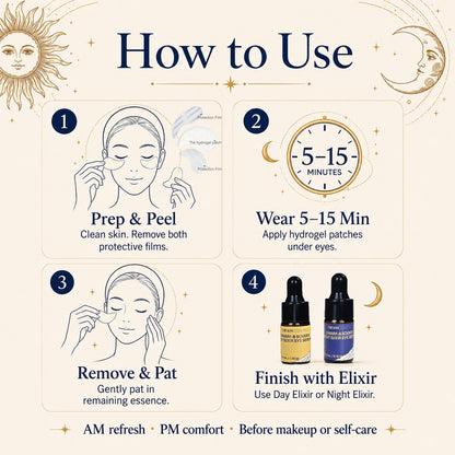 Lunara & Solara Brightening & De-puffing Hydrogel Eye Patches