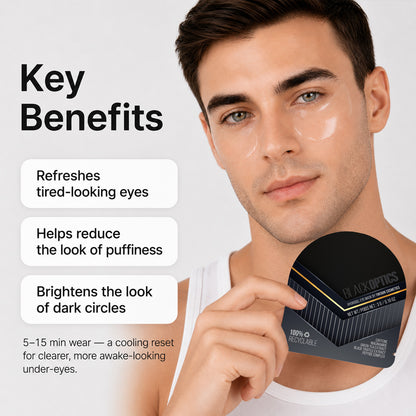 TINTARK Black Optics Koffein-Augenpads gegen Schwellungen, 28 Paar