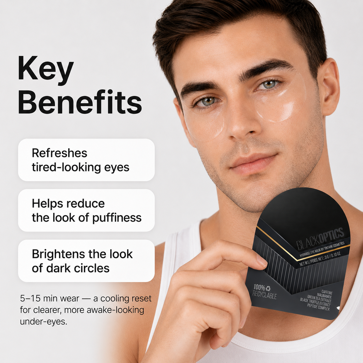 Black Optics De-puffing Hydrogel Eye Patches