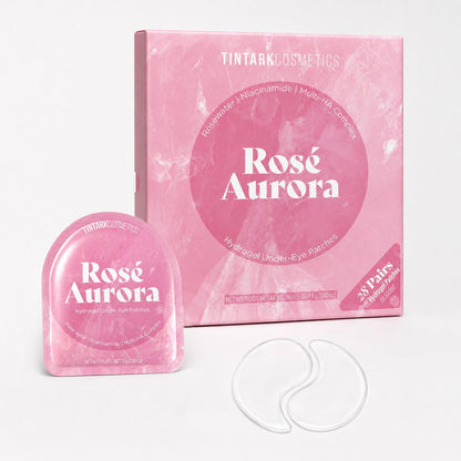 TINTARK Rosé Aurora Hydrogel Under Eye Patches, 28 Pairs