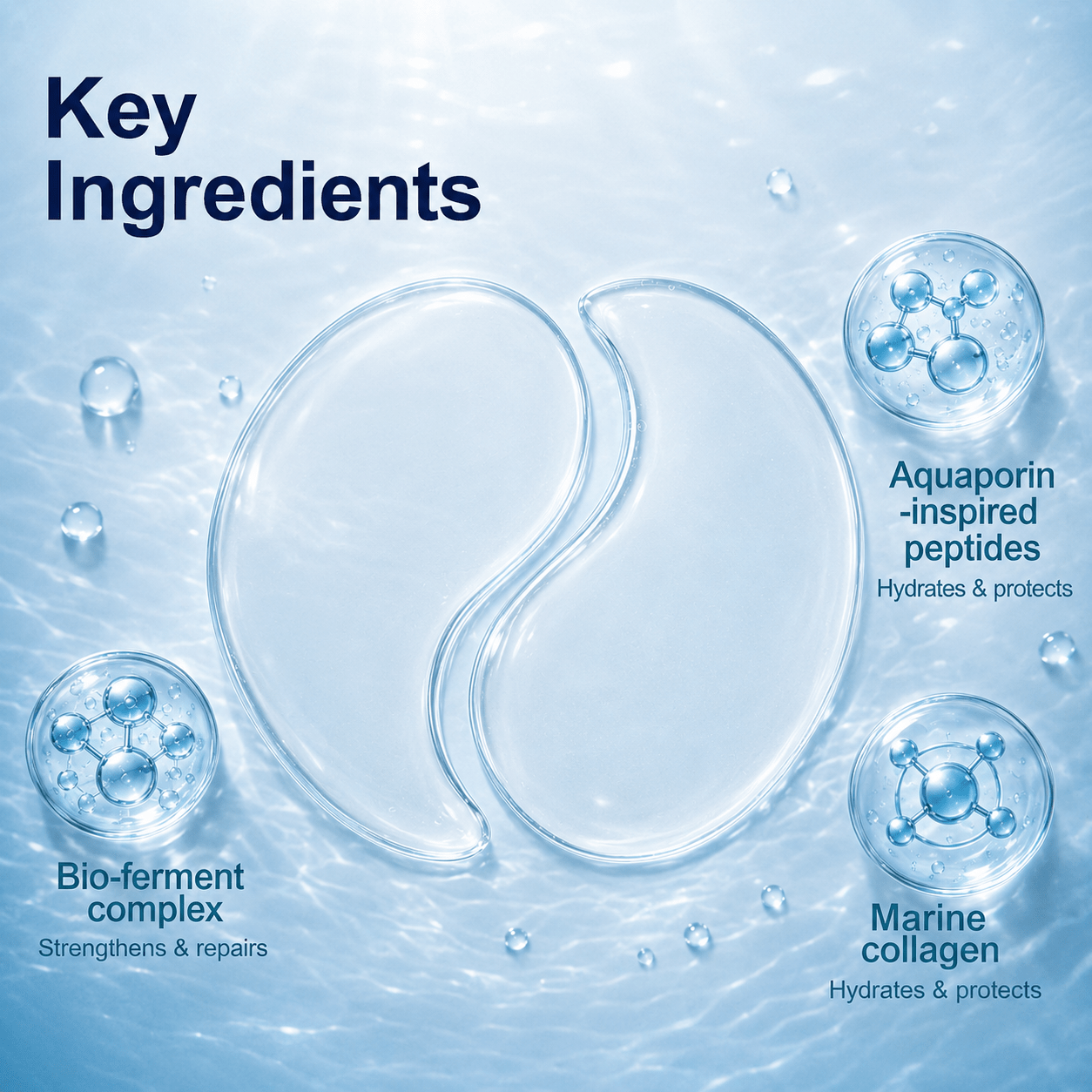 TINTARK Abyssal Phase Hydrogel Under Eye Patches, 28 Pairs