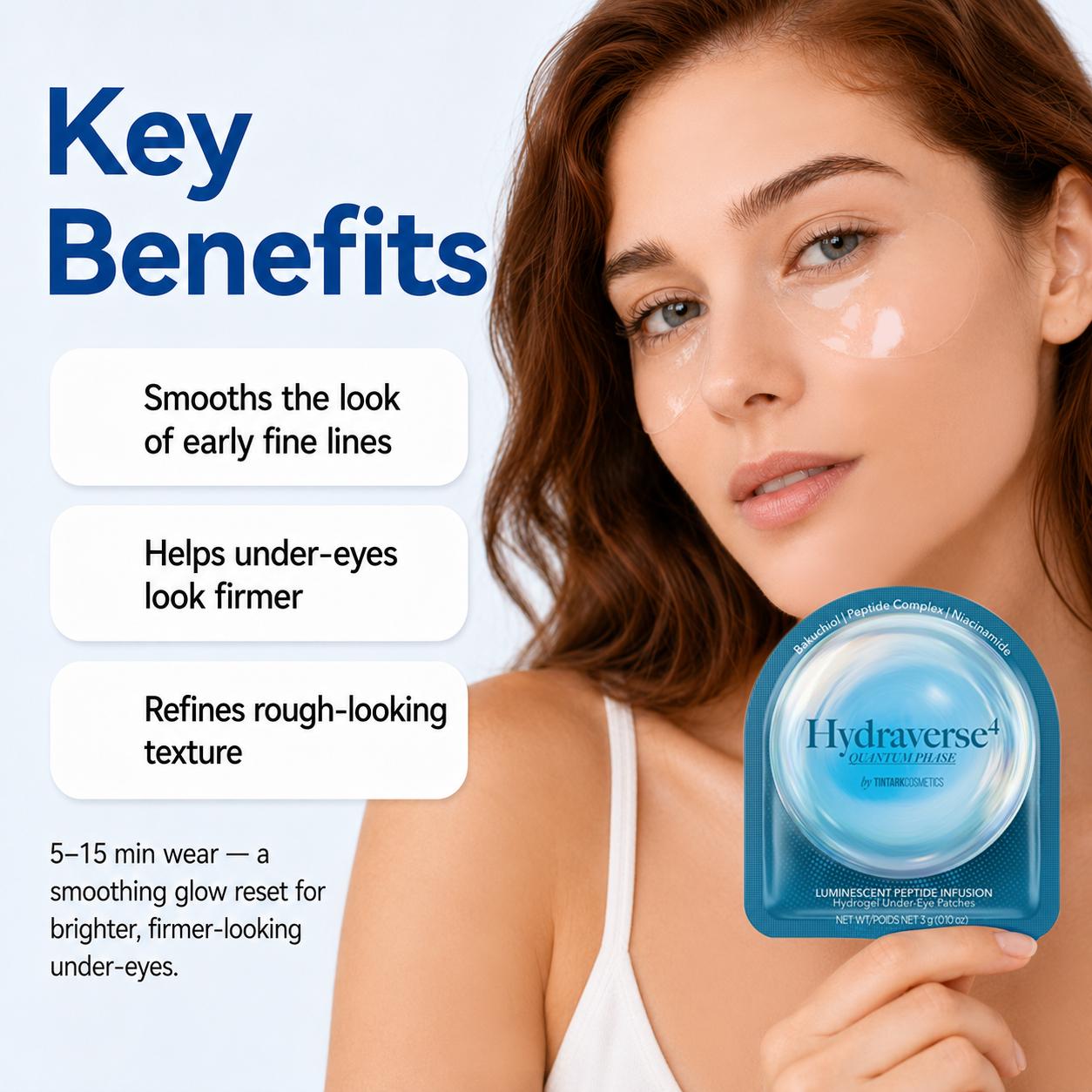 TINTARK Quantum Phase Hydrogel Under Eye Patches, 28 Pairs