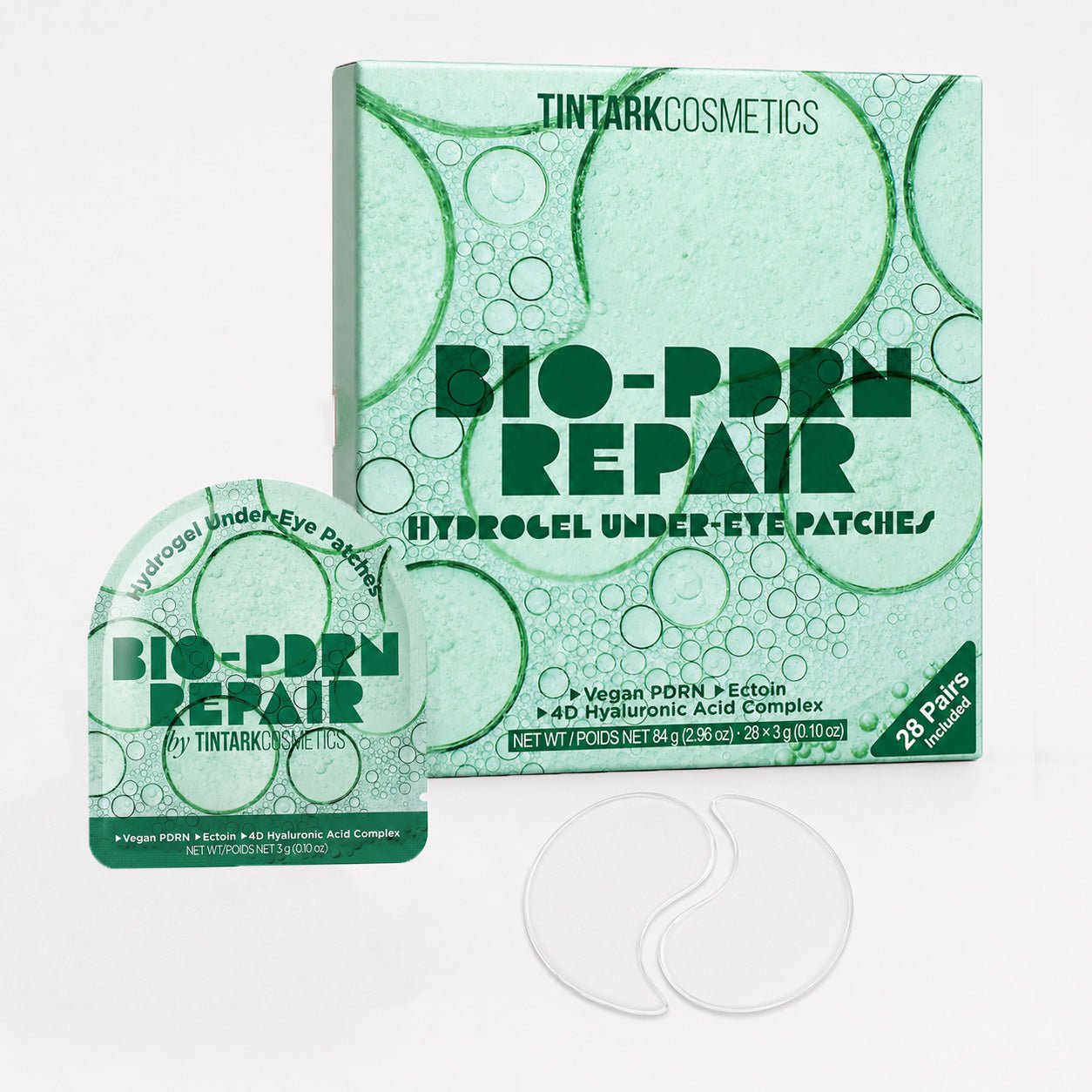 TINTARK Bio-PDRN Hydrogel Under Eye Patches, 28 Pairs