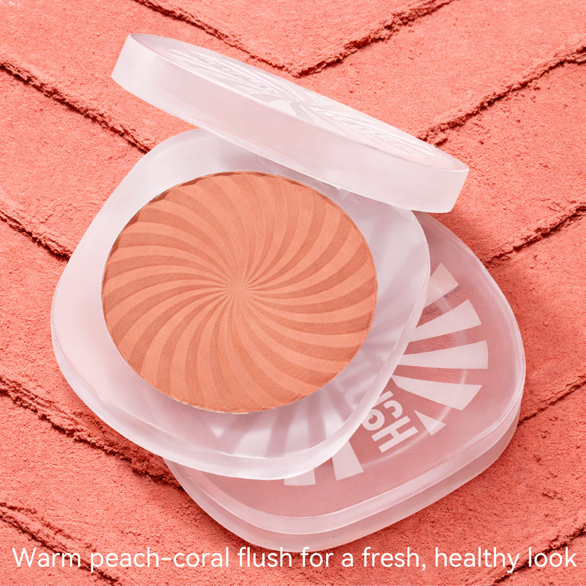 TINTARK Cheeky Blush Palette, Silky Matte Powder Blush, Coral